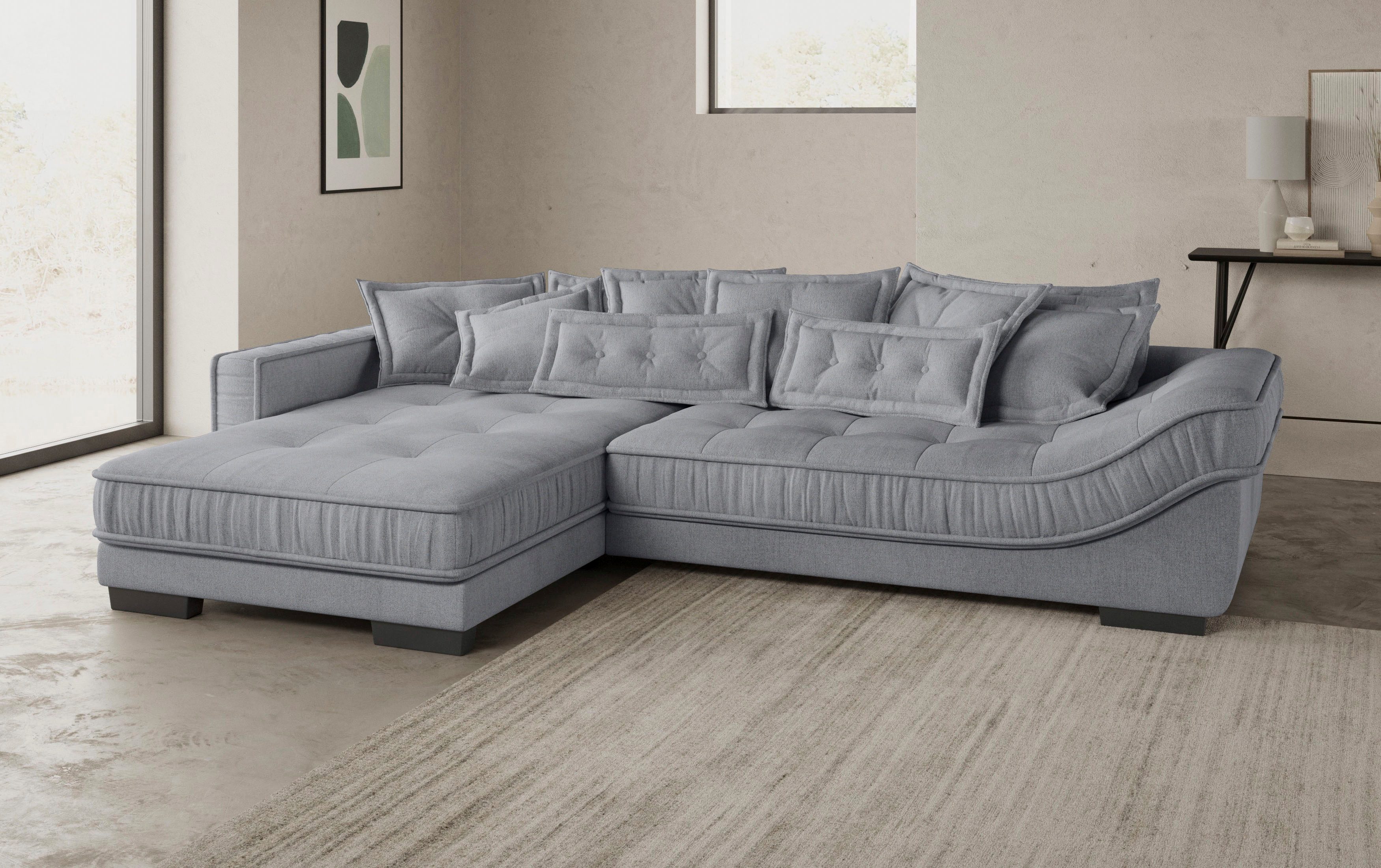 Mr. Couch Hoekbank Diwan II DuraFlex L-vorm DuraFlex koudschuim bekleding, tot 140 kg, 4 bekledingskwaliteiten