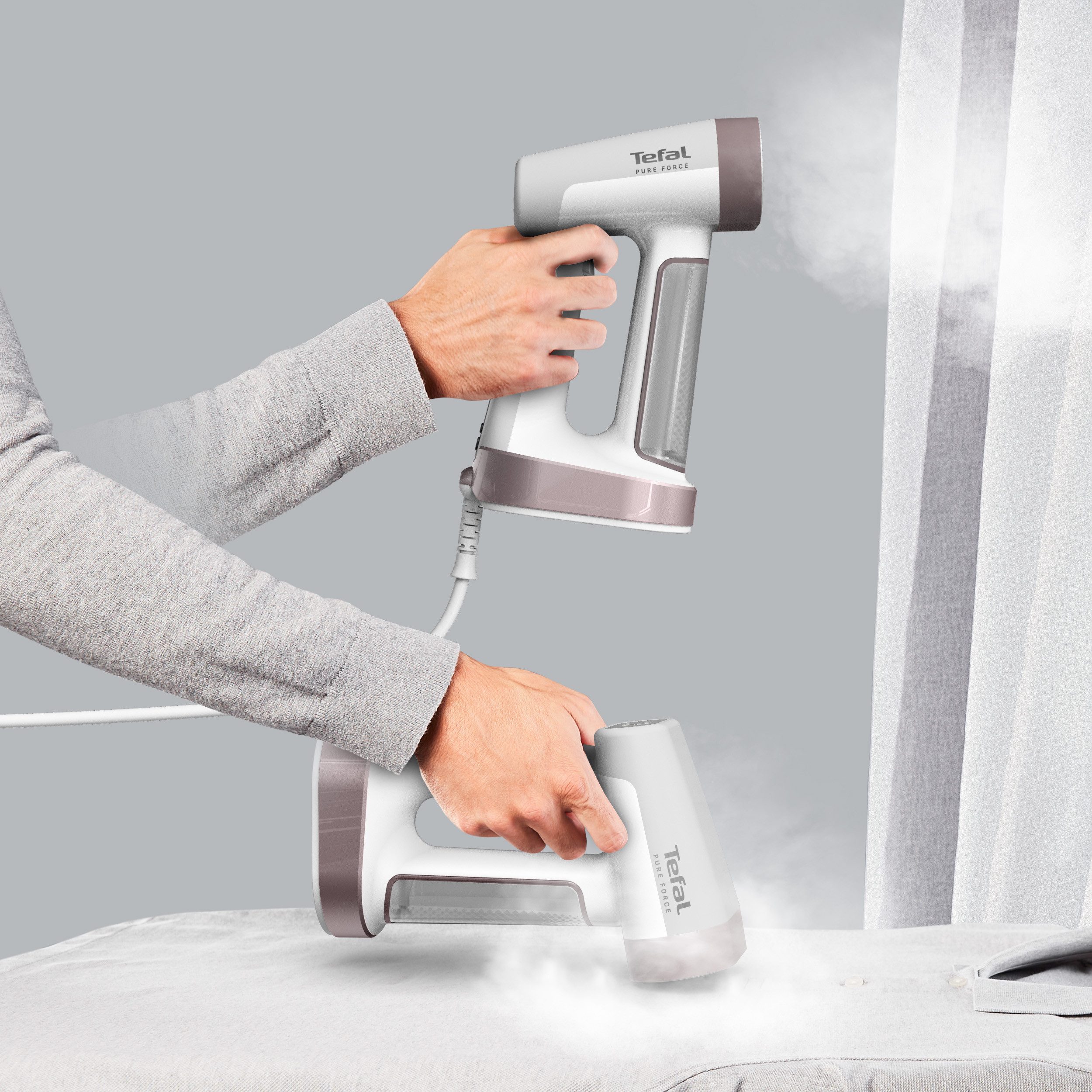 Tefal Stoomborstel DT8720 Pure Force 2-in-1