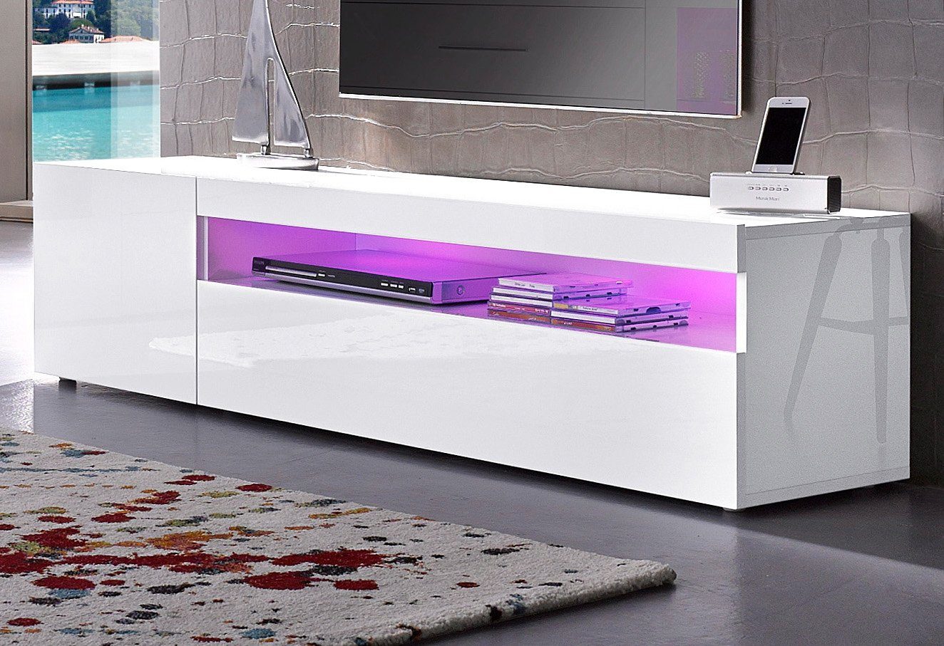 INOSIGN Tv-meubel Egypt Breedte 155 cm lowboards wit