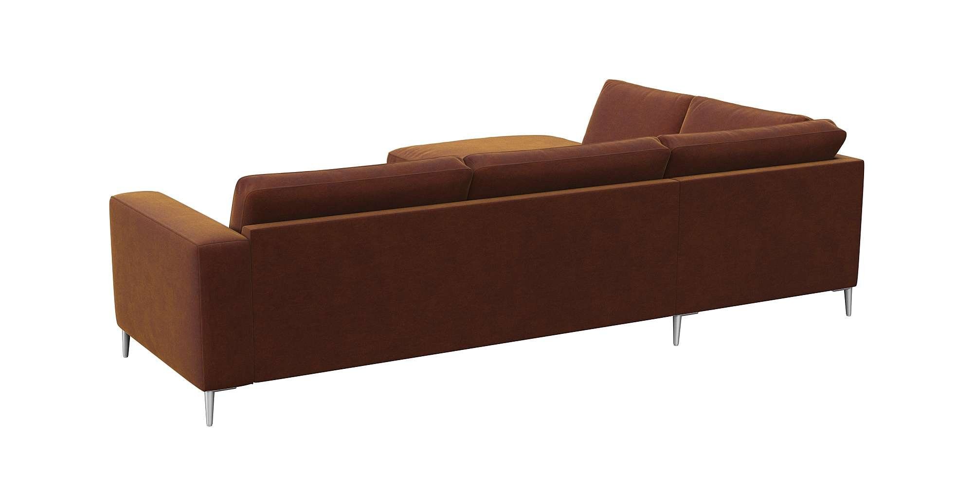 FLEXLUX Hoekbank Fiore, super zitcomfort door koudschuim in de zitting, L-vorm