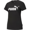 puma t-shirt ess logo tee zwart