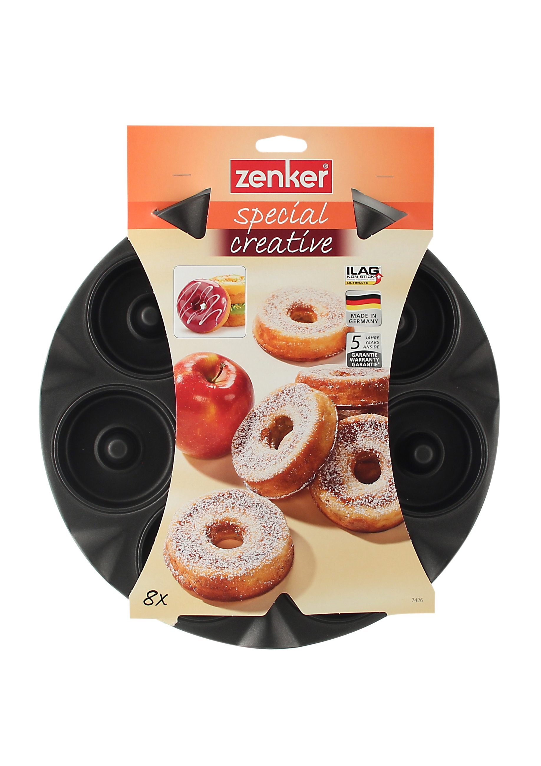 Zenker Fruittaartvorm Appelbeignets met antiaanbaklaag