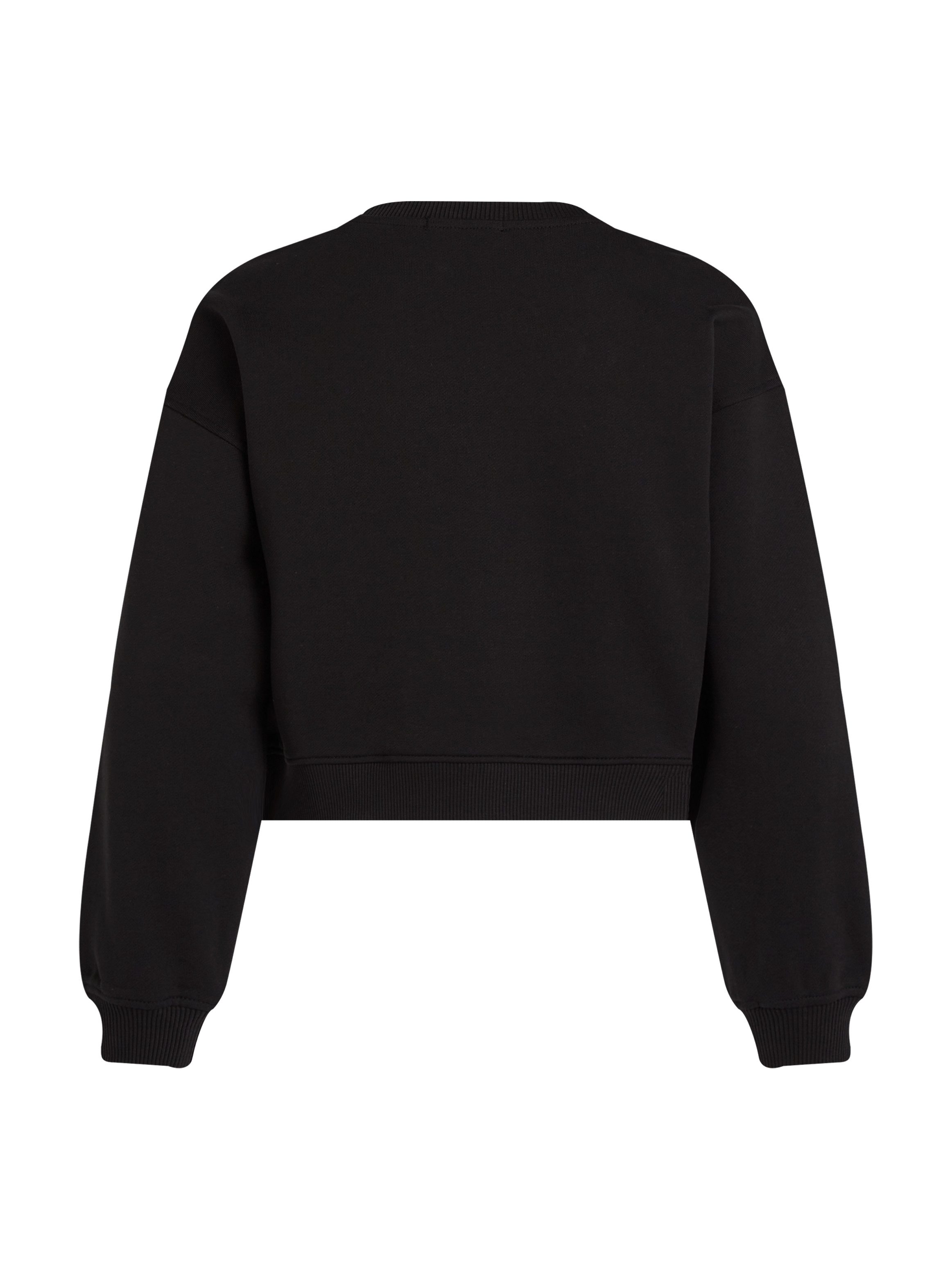 Calvin Klein Sweatshirt GLITTER MONOLOGO CN SWEATSHIRT voor kinderen tot 16 jaar met logo-opdruk