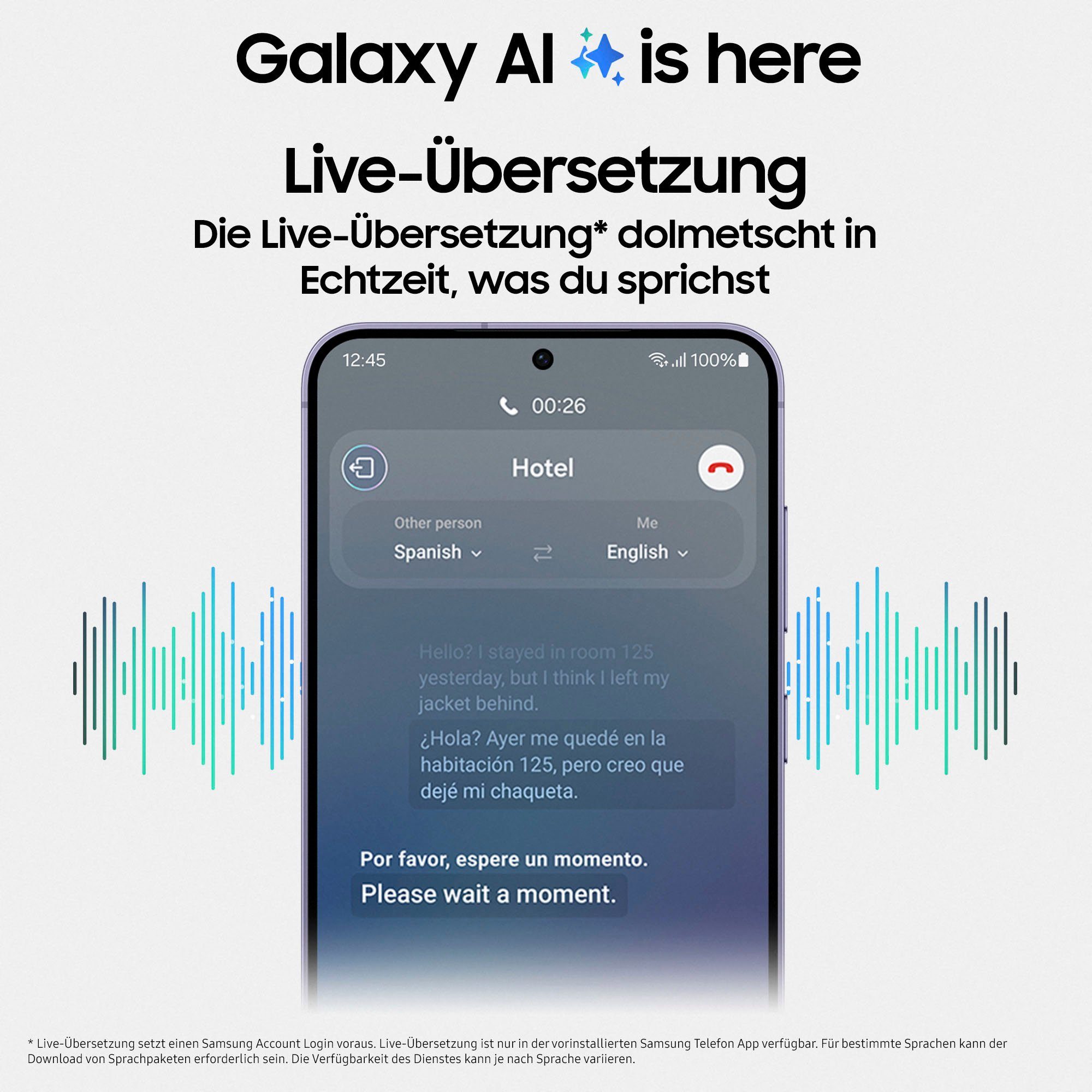 Samsung Smartphone Galaxy S24, 128 GB, AI-functies