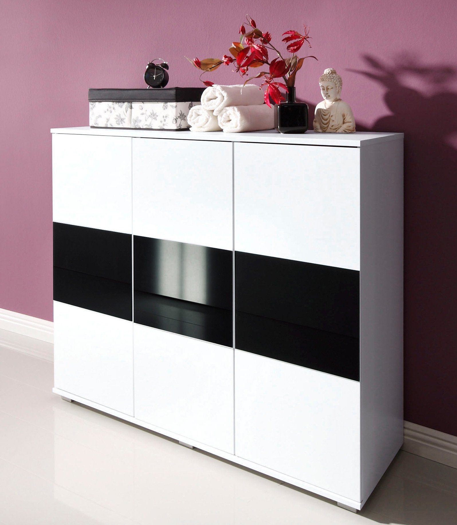 priess Hoge kast commodes & ladekasten zwart