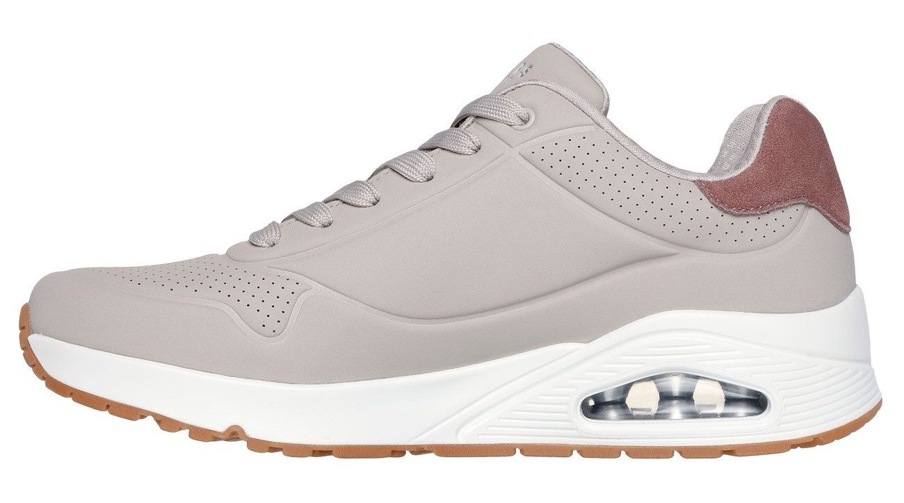 Skechers Sneakers UNO-SUITED ON AIR vrijetijdsschoen, lage schoen, veterschoen met modieuze sleehak