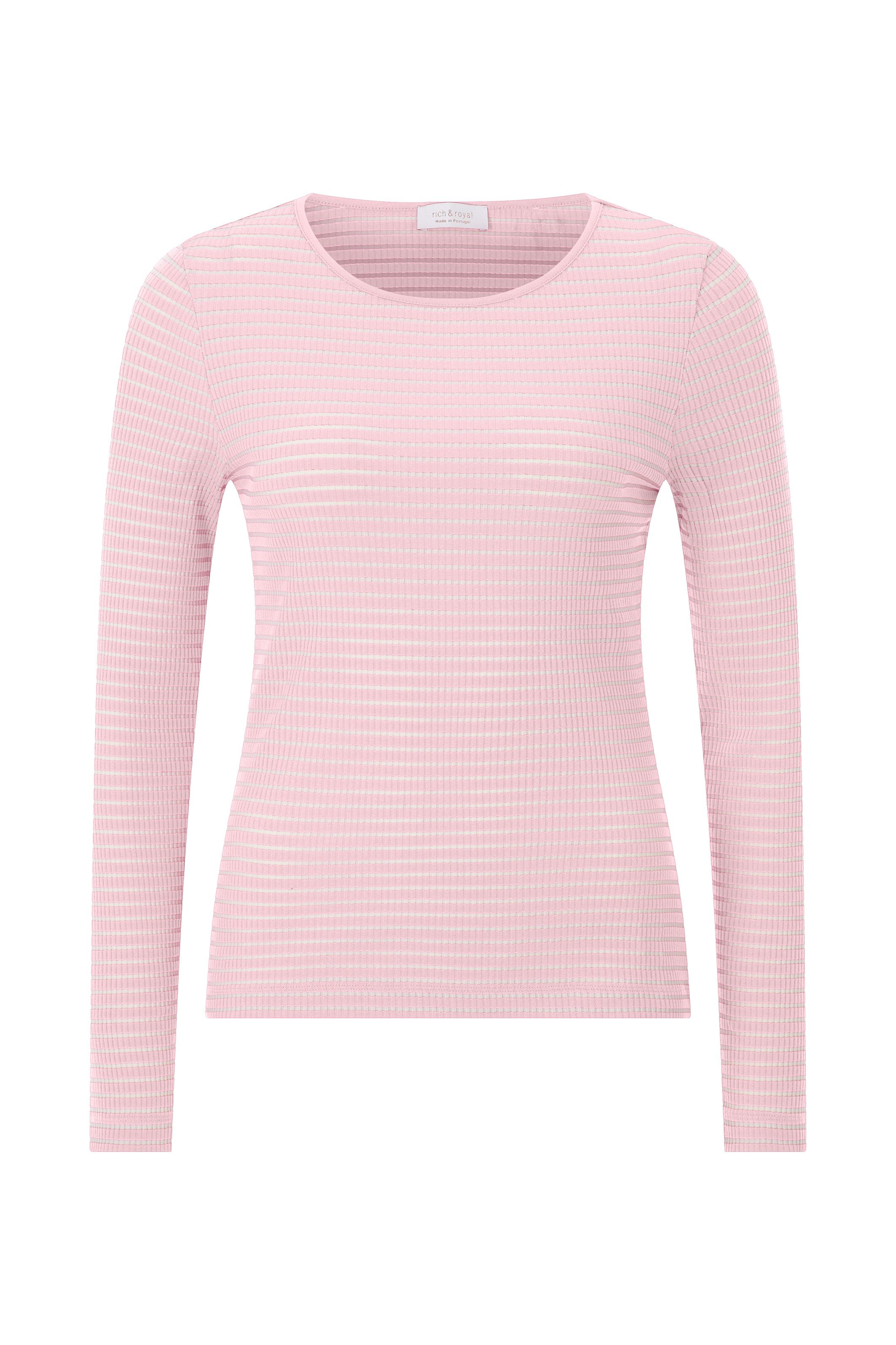 Rich & Royal Shirt met lange mouwen Met merkenlabel op de rug