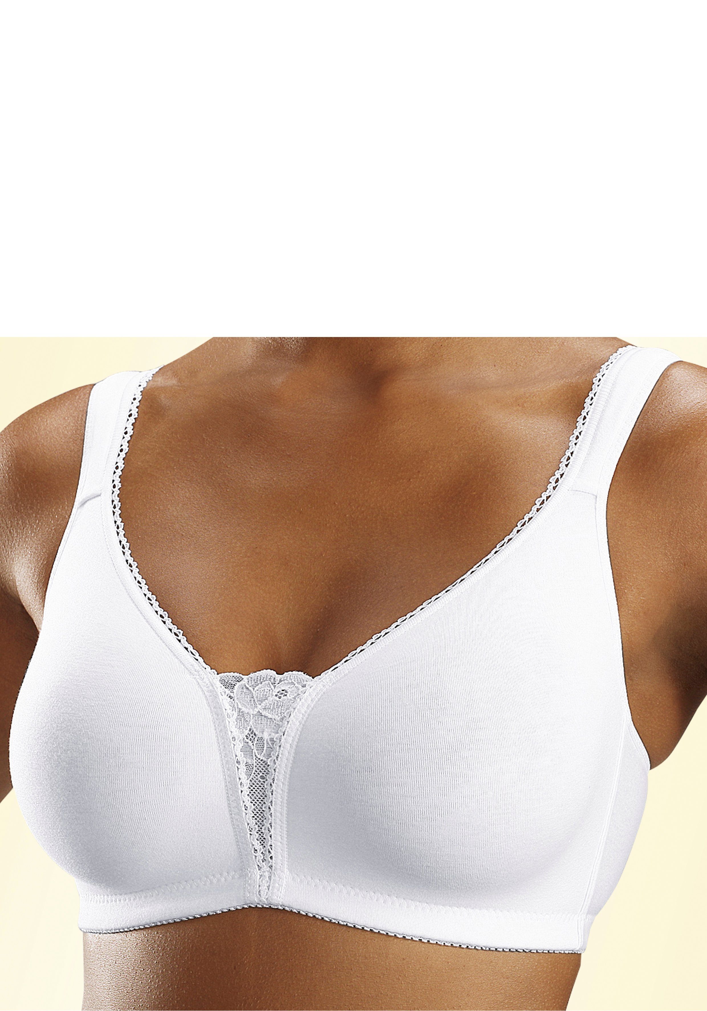 Petite fleur Soft-bh zonder beugels met kanten details (Set van 2)