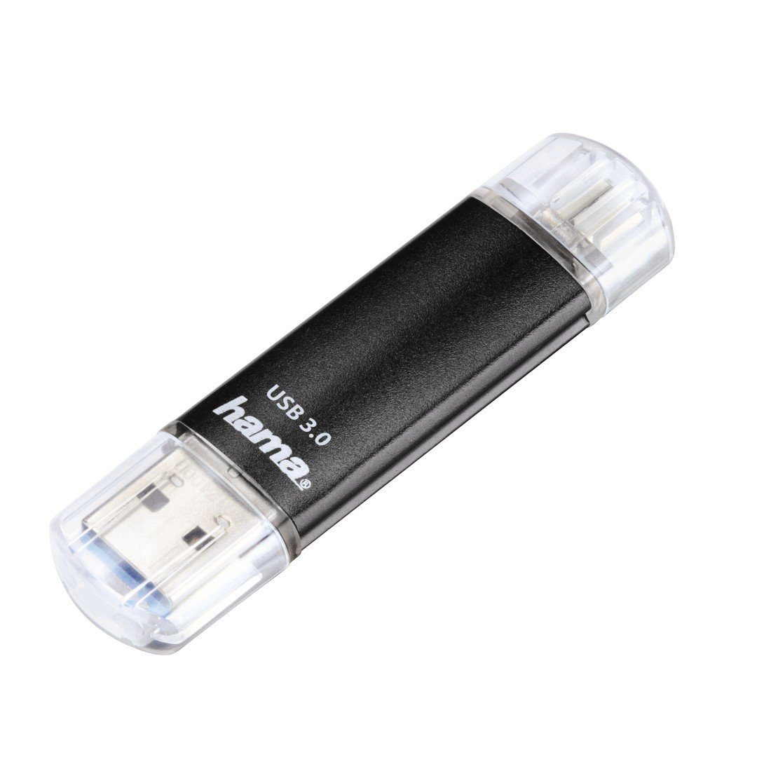Hama USB-stick 16 GB "Laeta Twin", USB 3.0, 40 MB/s zwart