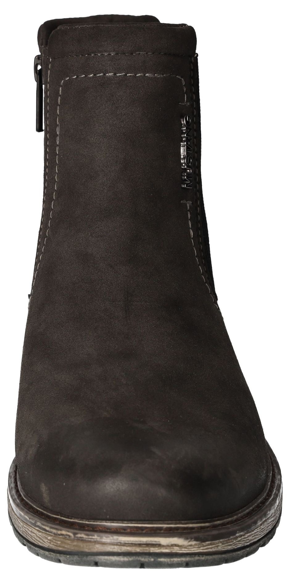 Mustang Shoes Chelsea-boots slip-on boots, ankle boots, block heel, side stretch insert