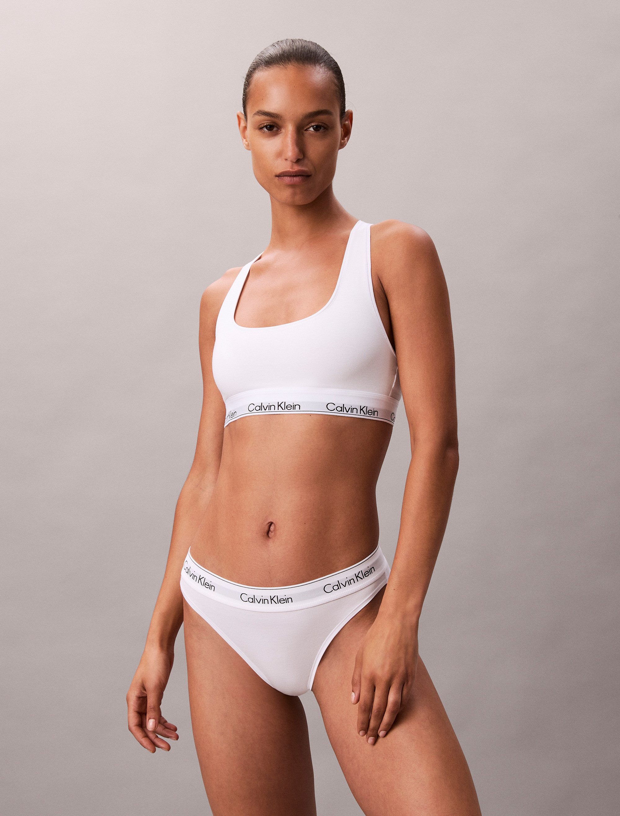 Calvin Klein Bralette UNLINED BRALETTE dames bralettes maat S (36) wit