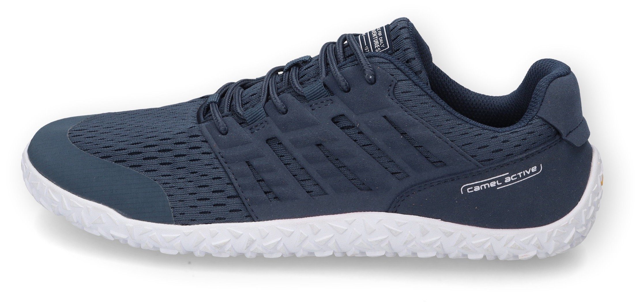 camel active Sneakers , barefoot schoen, veterschoen, vrijetijdsschoen in materiaalmix