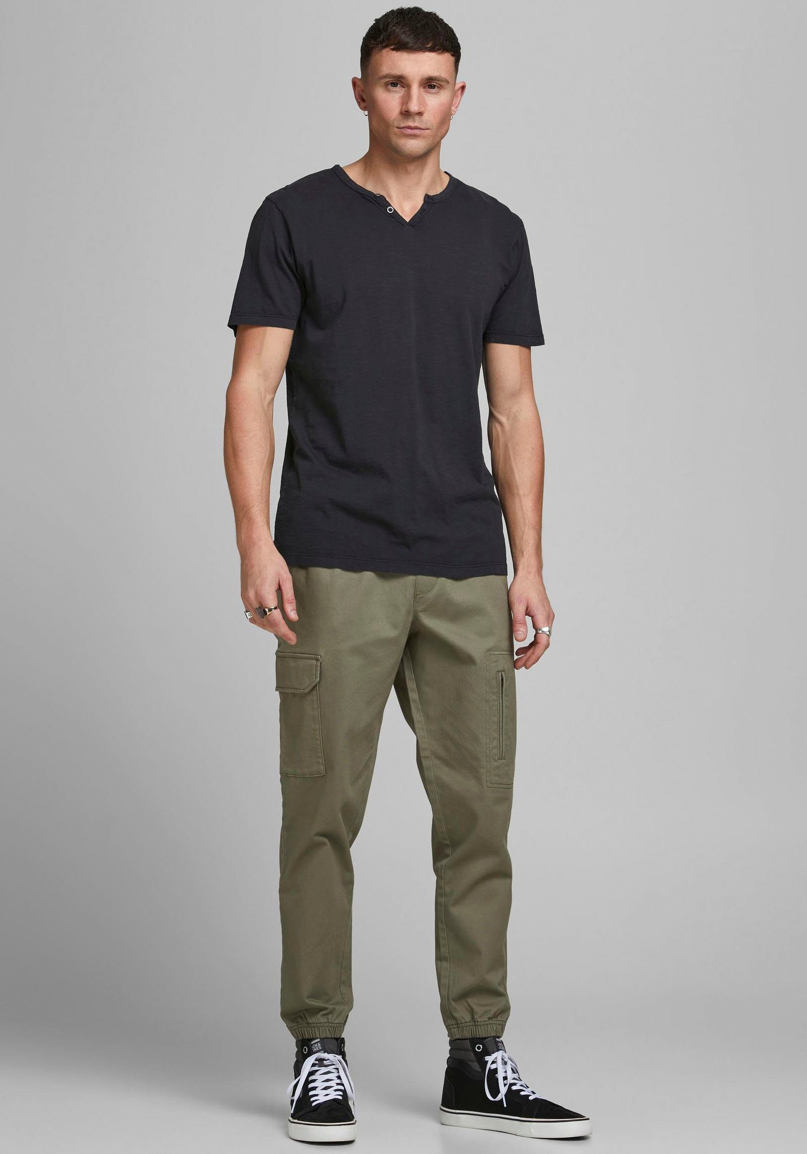 Jack & Jones T-shirt SPLIT NECK TEE