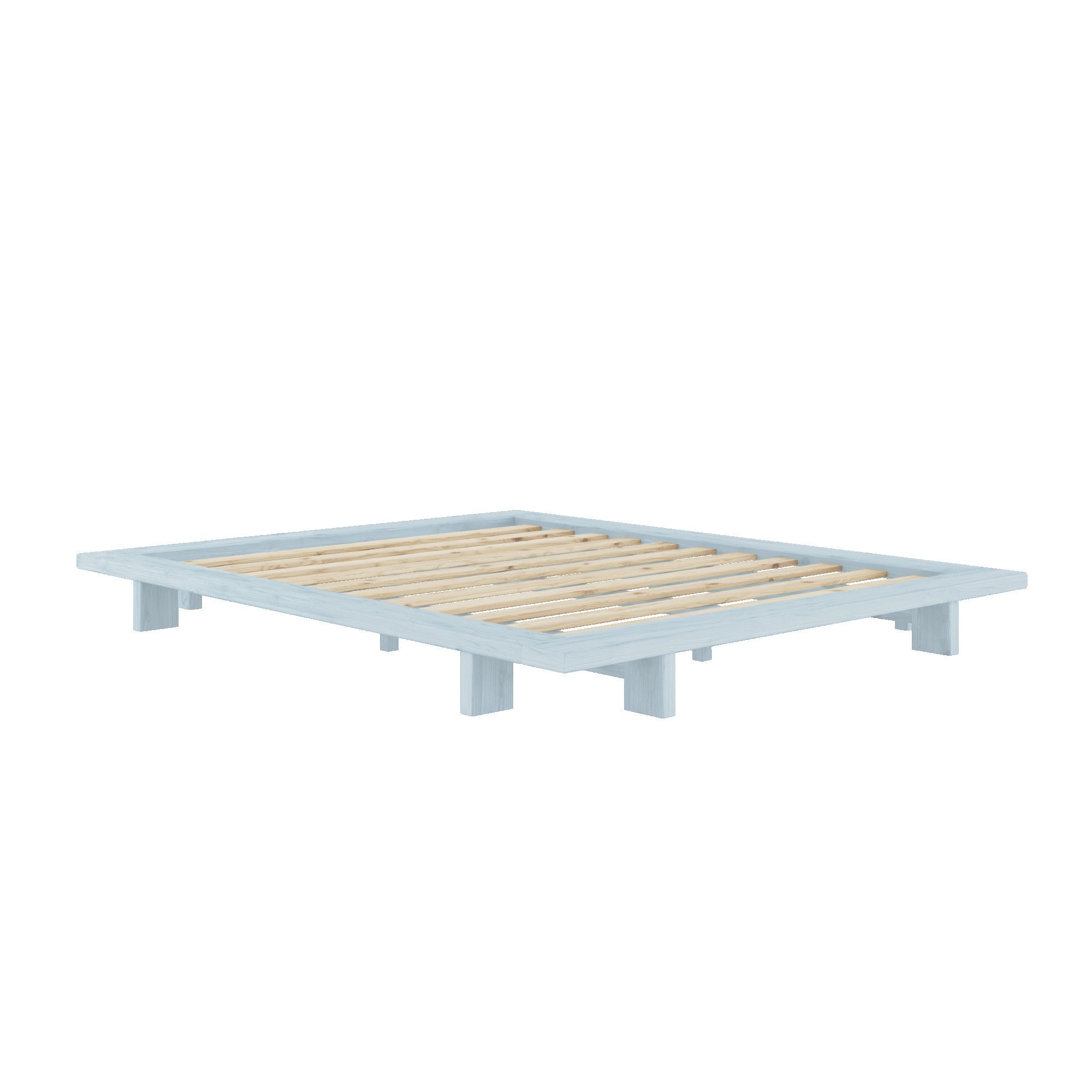 Karup Bedframe JAPAN BED Futonbed van FSC®-gecertificeerd massief hout Massief houten bed met lattenbodem, massief grenen, bed zonder hoofdeinde