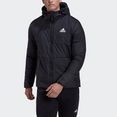 adidas sportswear outdoorjack bsc 3-strepen hooded insulated zwart