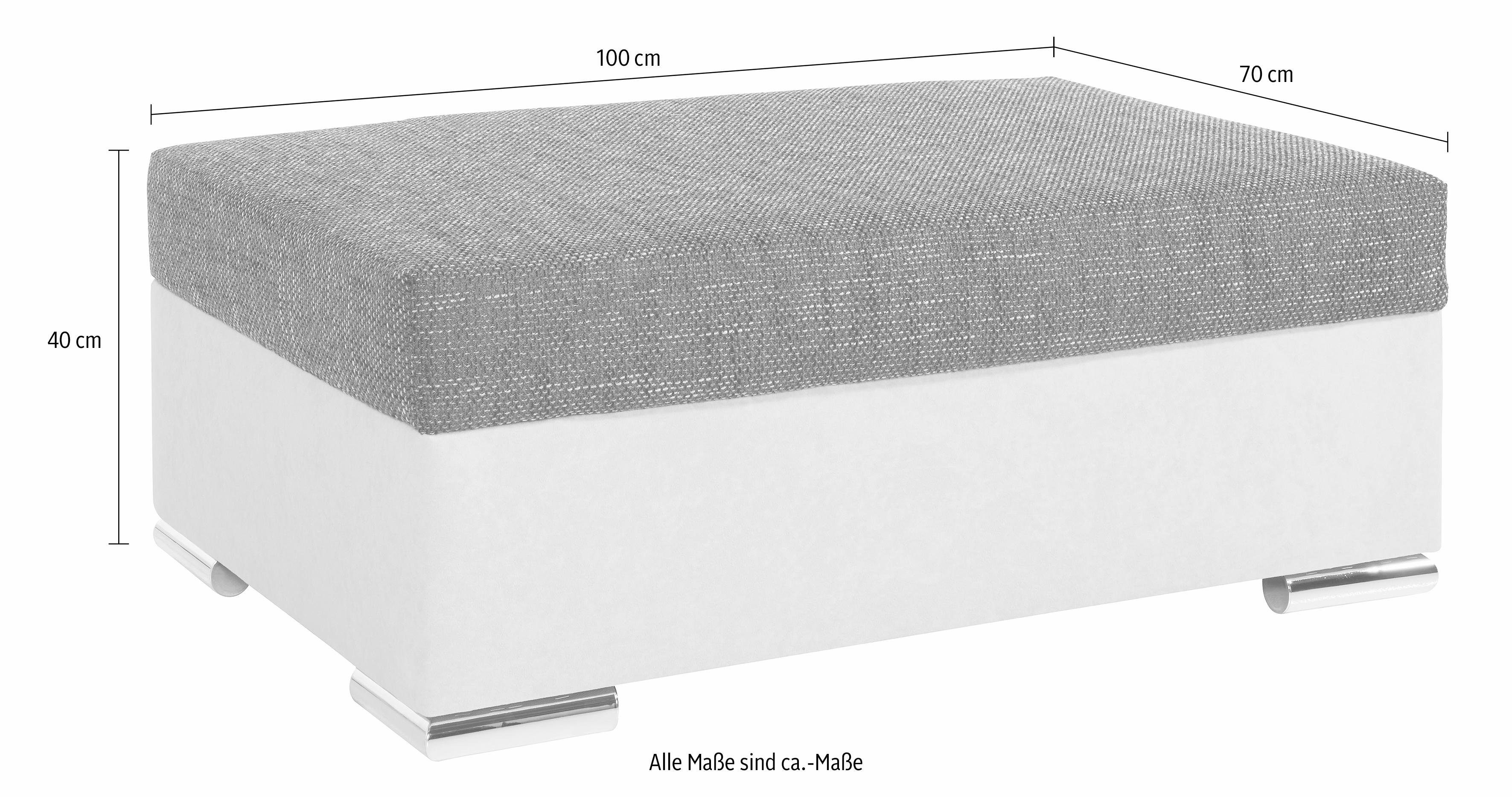 COLLECTION AB Hocker John Vrij in de ruimte te plaatsen, optioneel met bonellfeder