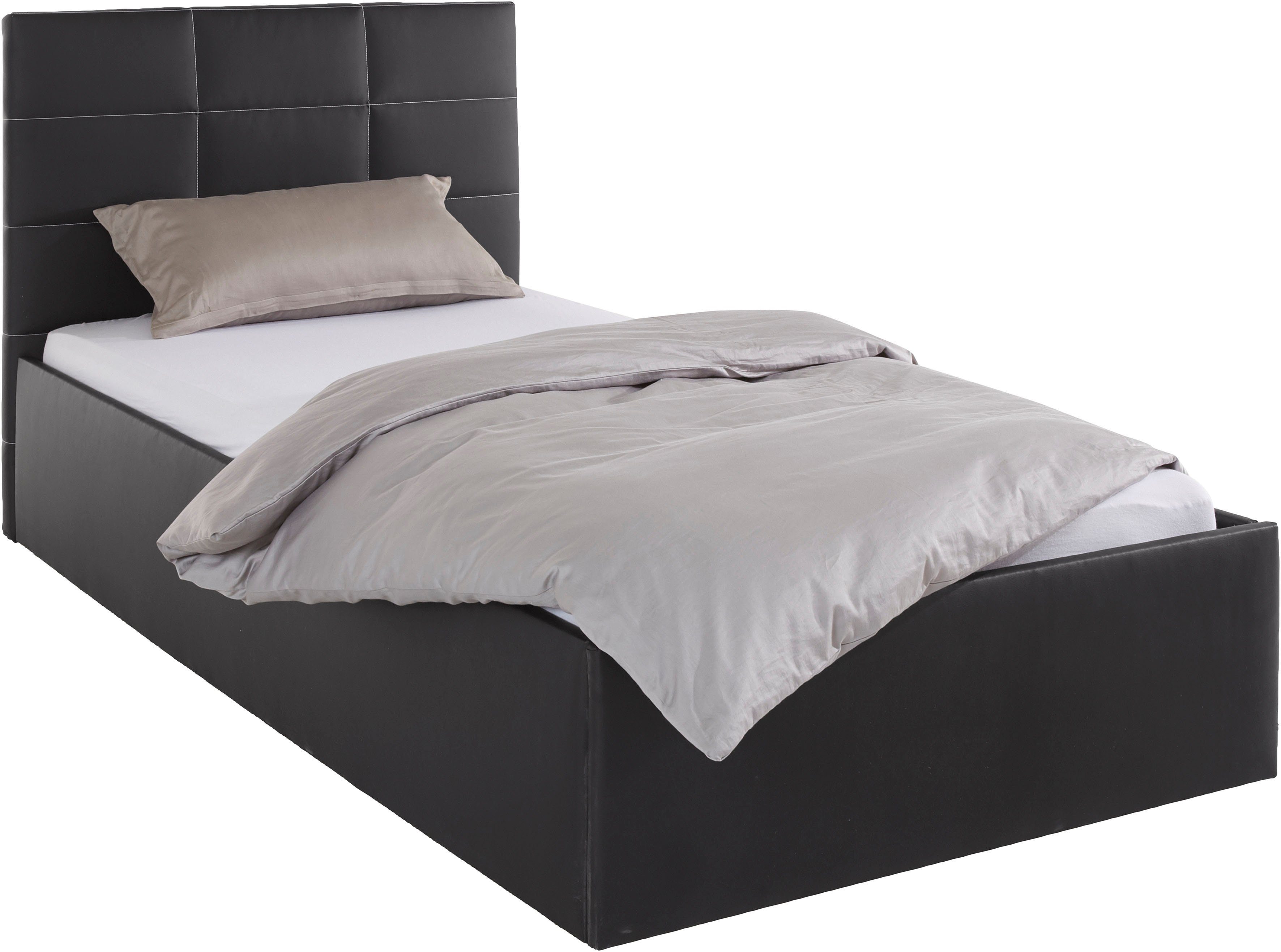 Westfalia Polsterbetten Gestoffeerd bed met bedkist bij uitvoering met matras, in 2 hoogten