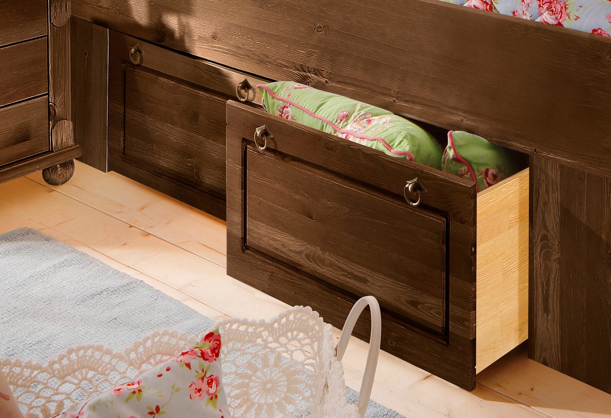 Home affaire Lade TESSIN (2 stuks) toebehoren voor kinderbedden bruin