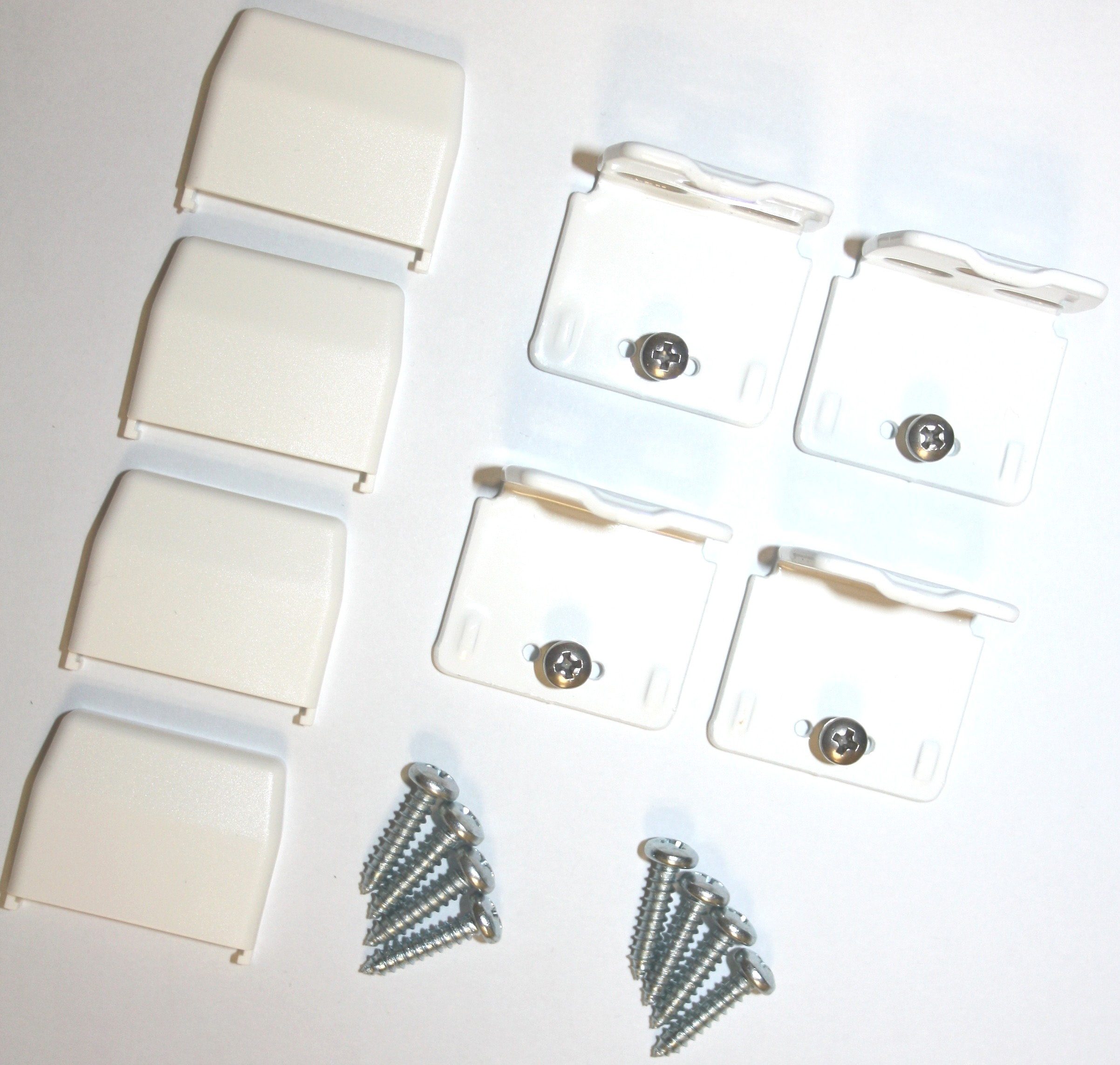 sunlines Montagemateriaal voor rolgordijn dat beschermt tegen inkijk voor frame- / wandmontage van plisségordijnen (set, 4 stuks)