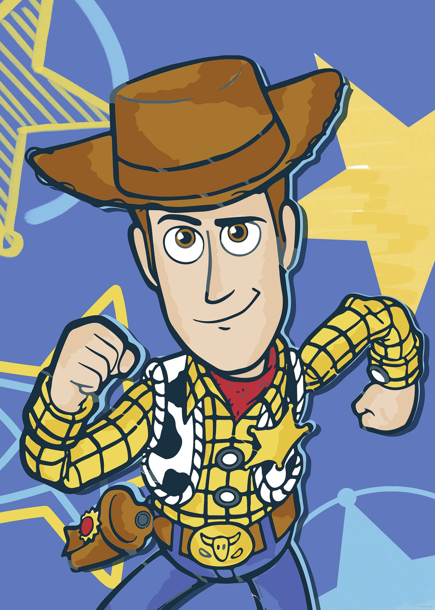 Komar Artprint Disney and Pixar Toy Story Woody 50 x 70 cm (breedte x hoogte) - kinderkamer, wandsticker (1 stuk)