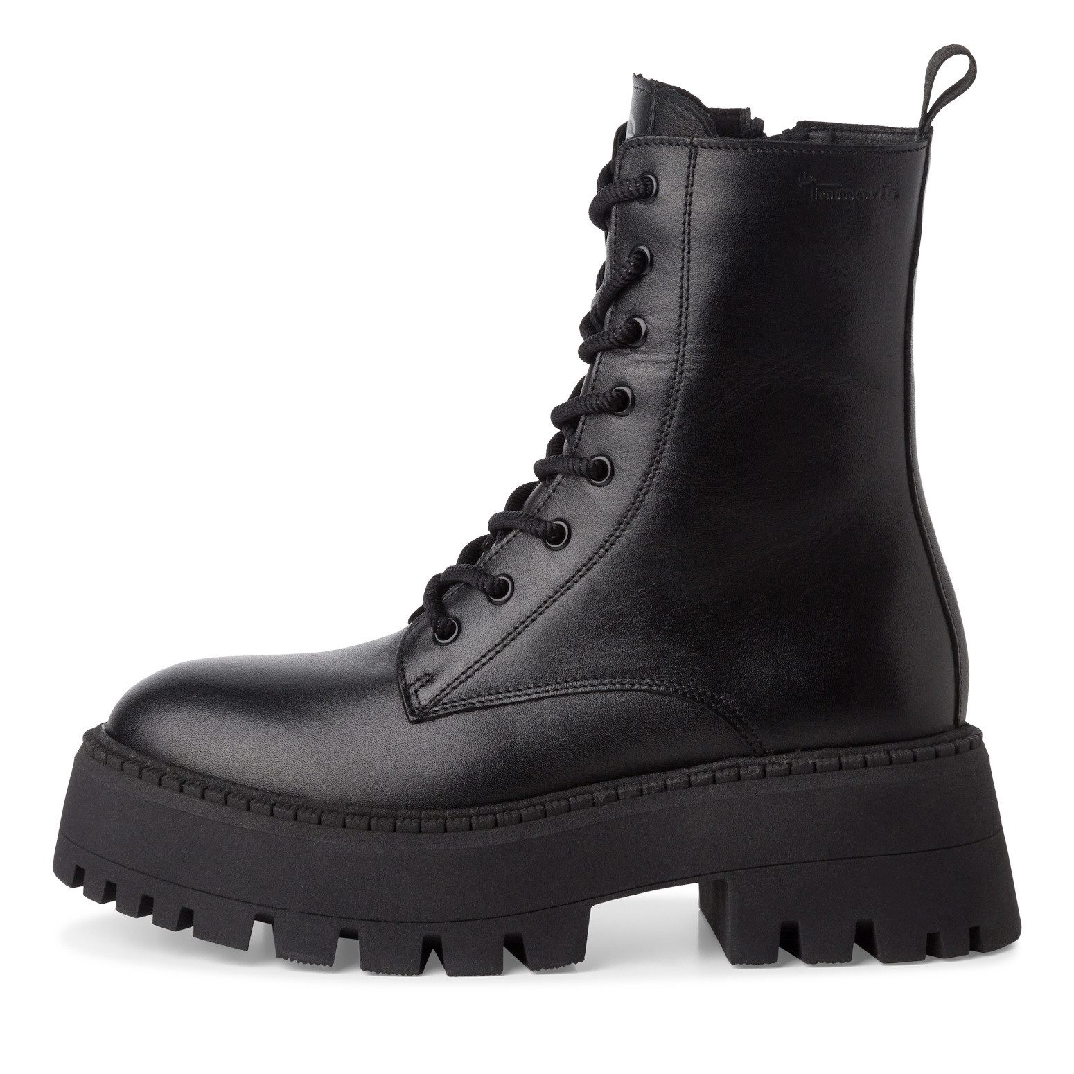 Tamaris Veterlaarsjes , blokhak, plateau, veterboots met touch it-uitrusting