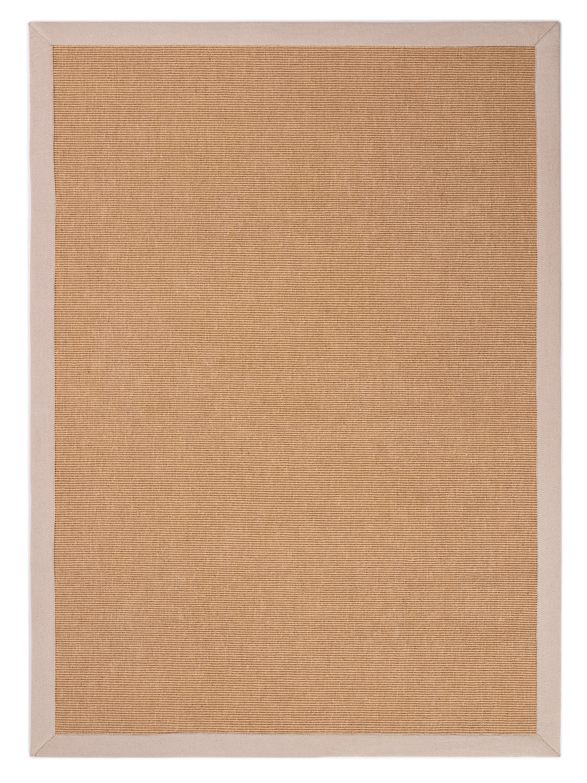carpetfine Sisalkleed Sisal met gekleurd randdessin, antislip achterzijde