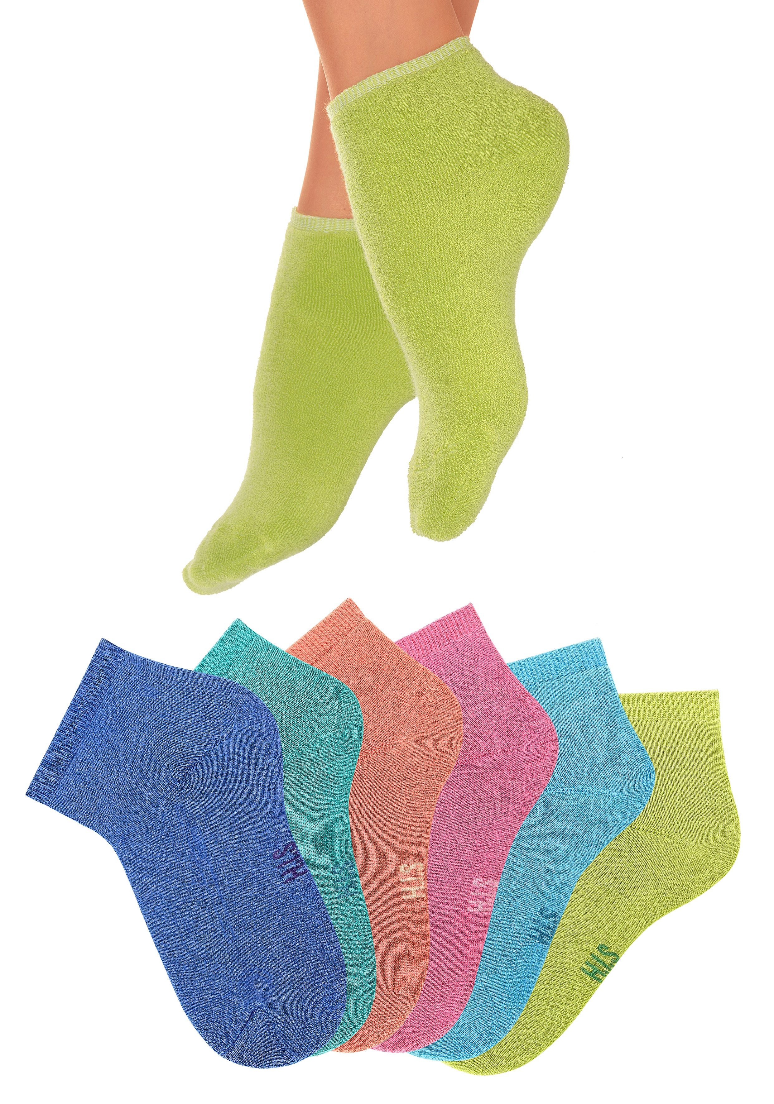 H.I.S Korte sokken met heerlijk zachte frottébinnenkant (set, 6 paar)