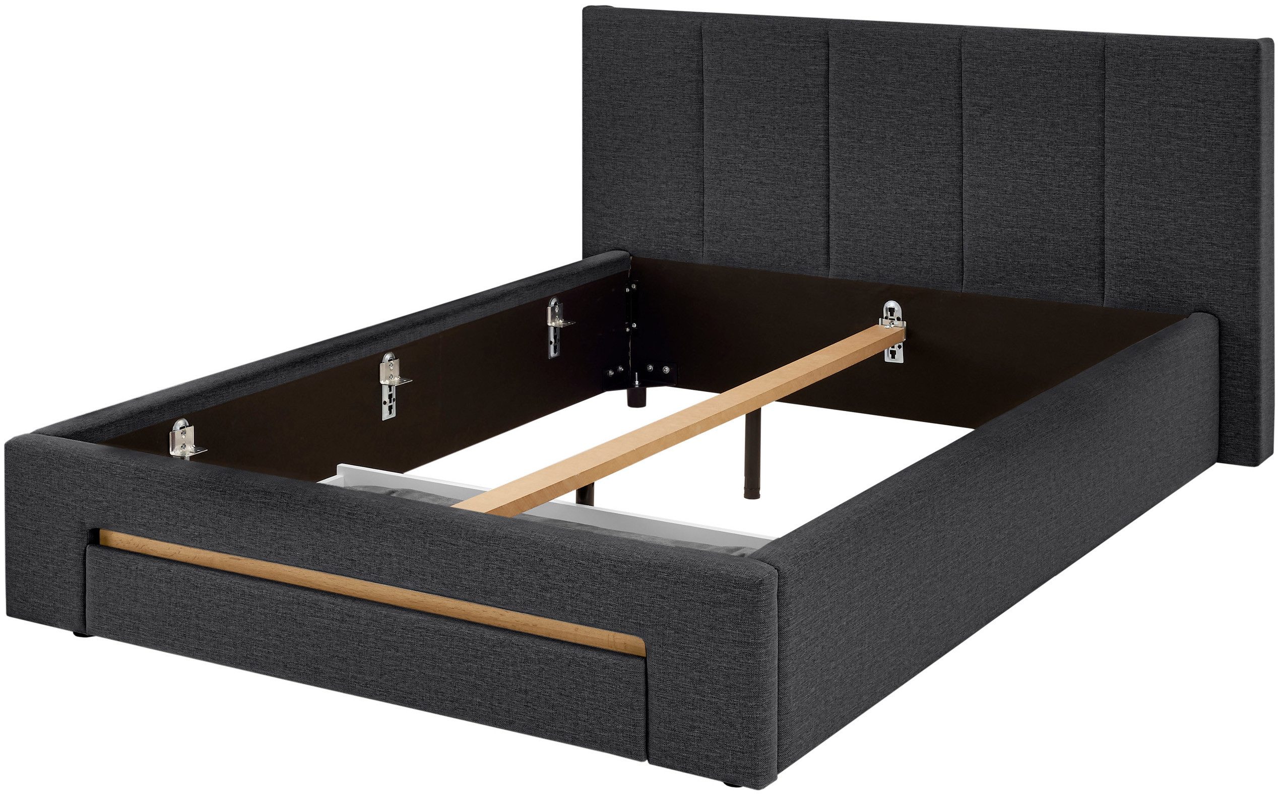 INOSIGN Gestoffeerd bed CiTY/GiRON, bedframe met bedlade, gestoffeerd opbergbed met hondenbed of opberglade, bekleding van corduroy of linnenlook
