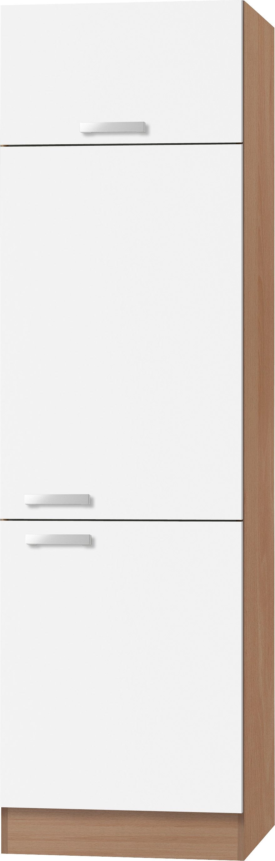 optifit koelkastombouw odense 60 cm breed, 207 cm hoog, geschikt voor inbouwkoelkast met maat 88 cm wit