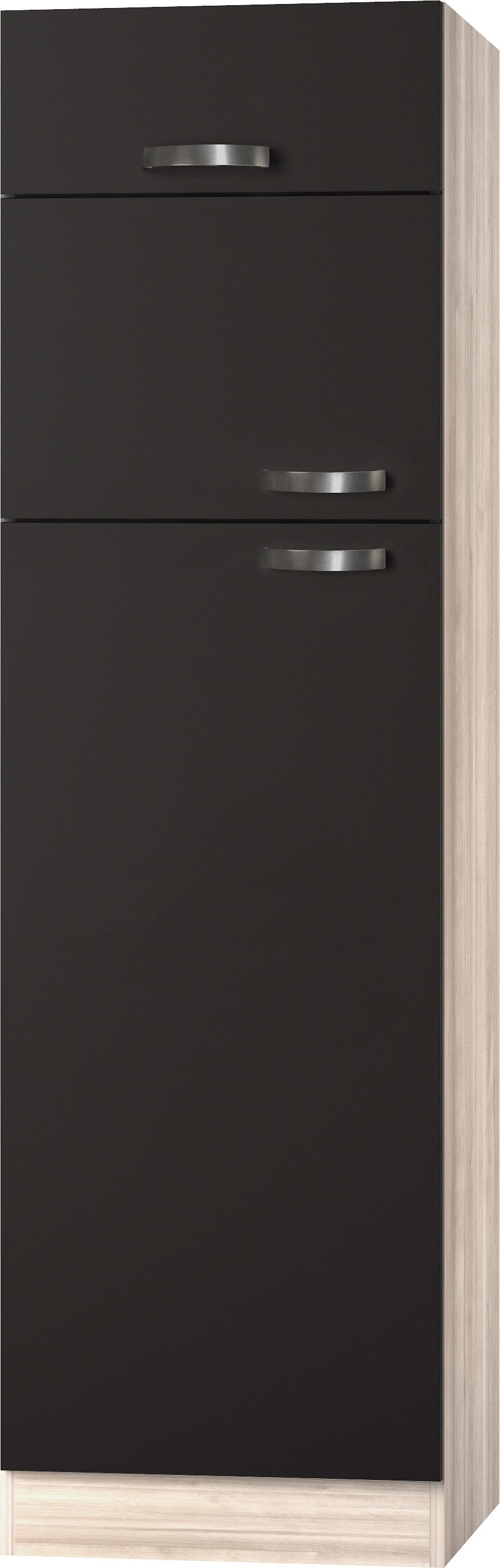 OPTIFIT Koelkastombouw Faro , met metalen handgrepen, breedte 60 cm ombouwkasten grijs