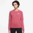 nike sportswear sweatshirt essential womens fleece crew roze