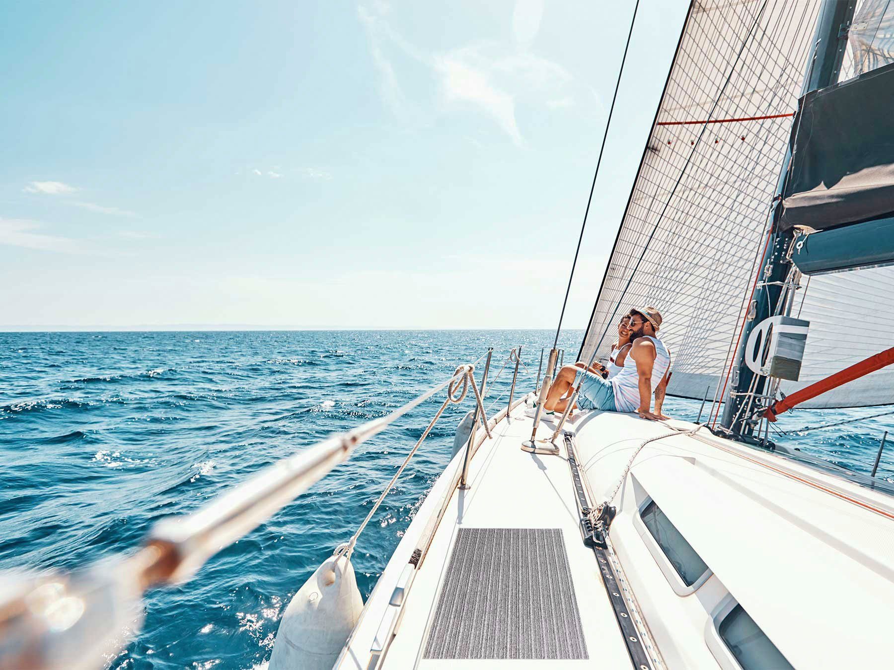 Primaflor-Ideen in Textil Mat Infinity Inloopmat, ideaal als badmat, voor boot of zwembad, wasbaar