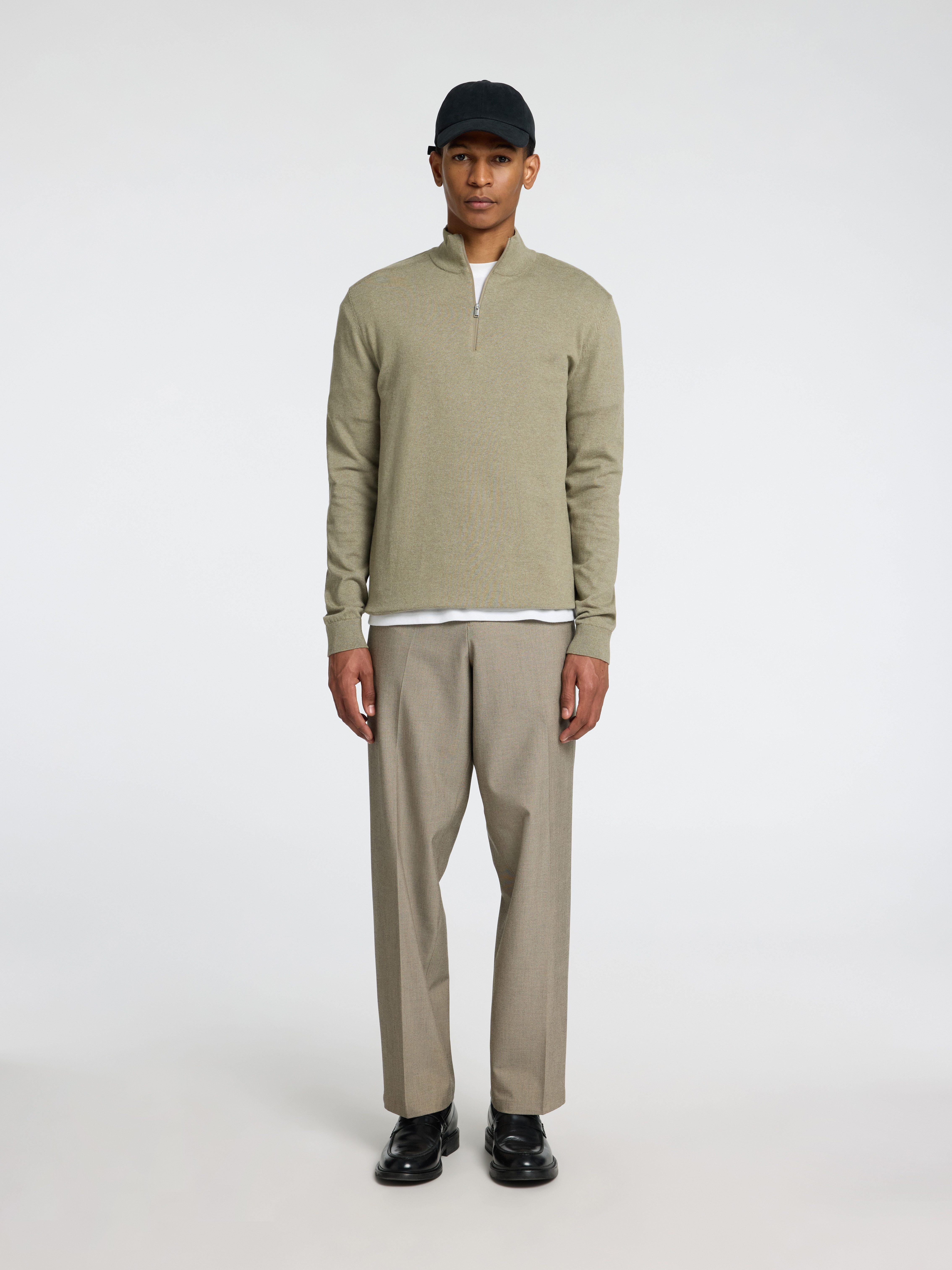 SELECTED HOMME Schipperstrui SLHBERG HALF ZIP CARDIGAN NOOS