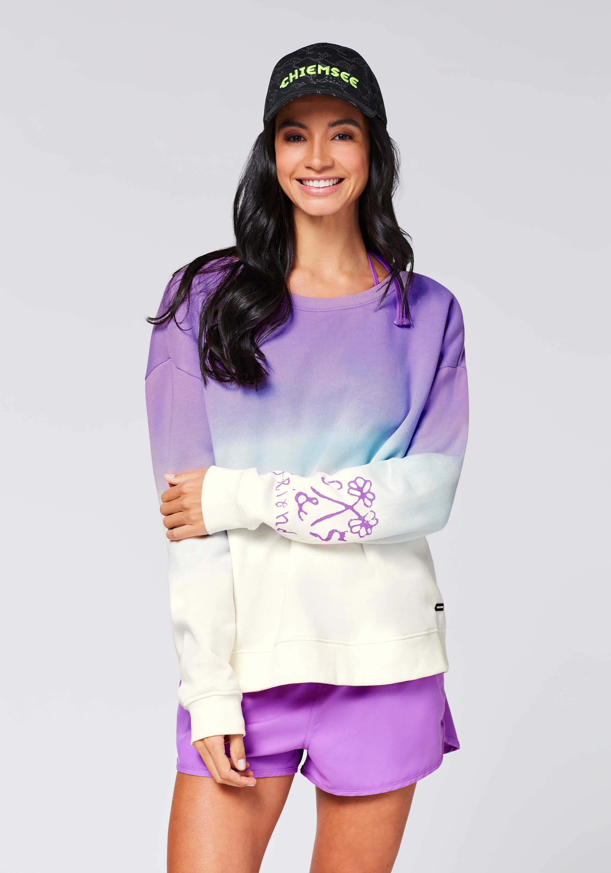 Chiemsee Sweatshirt Wht Purple DD
