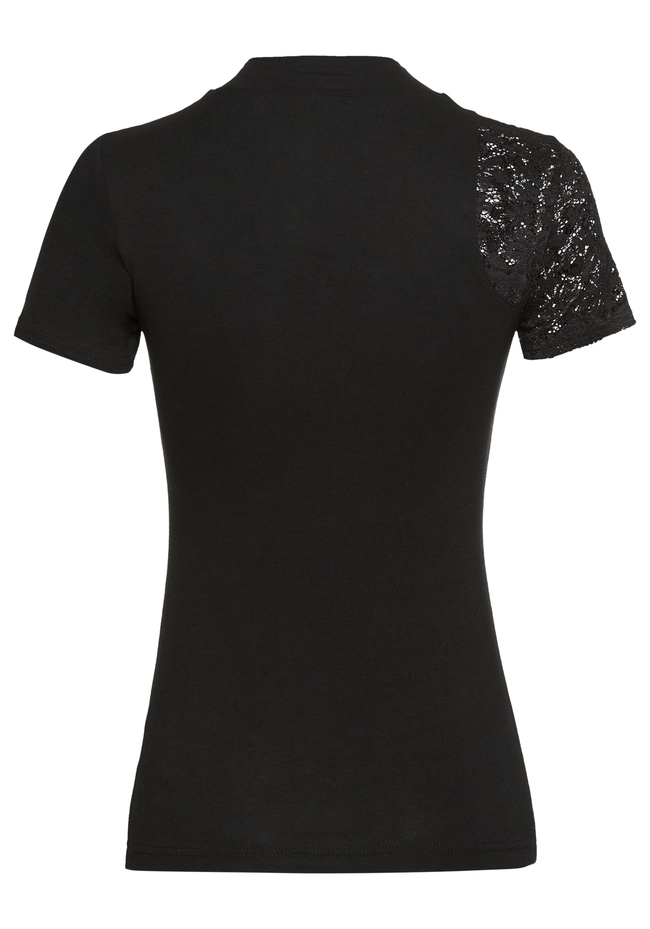 Laura Scott T-shirt met elegante kanten inzet