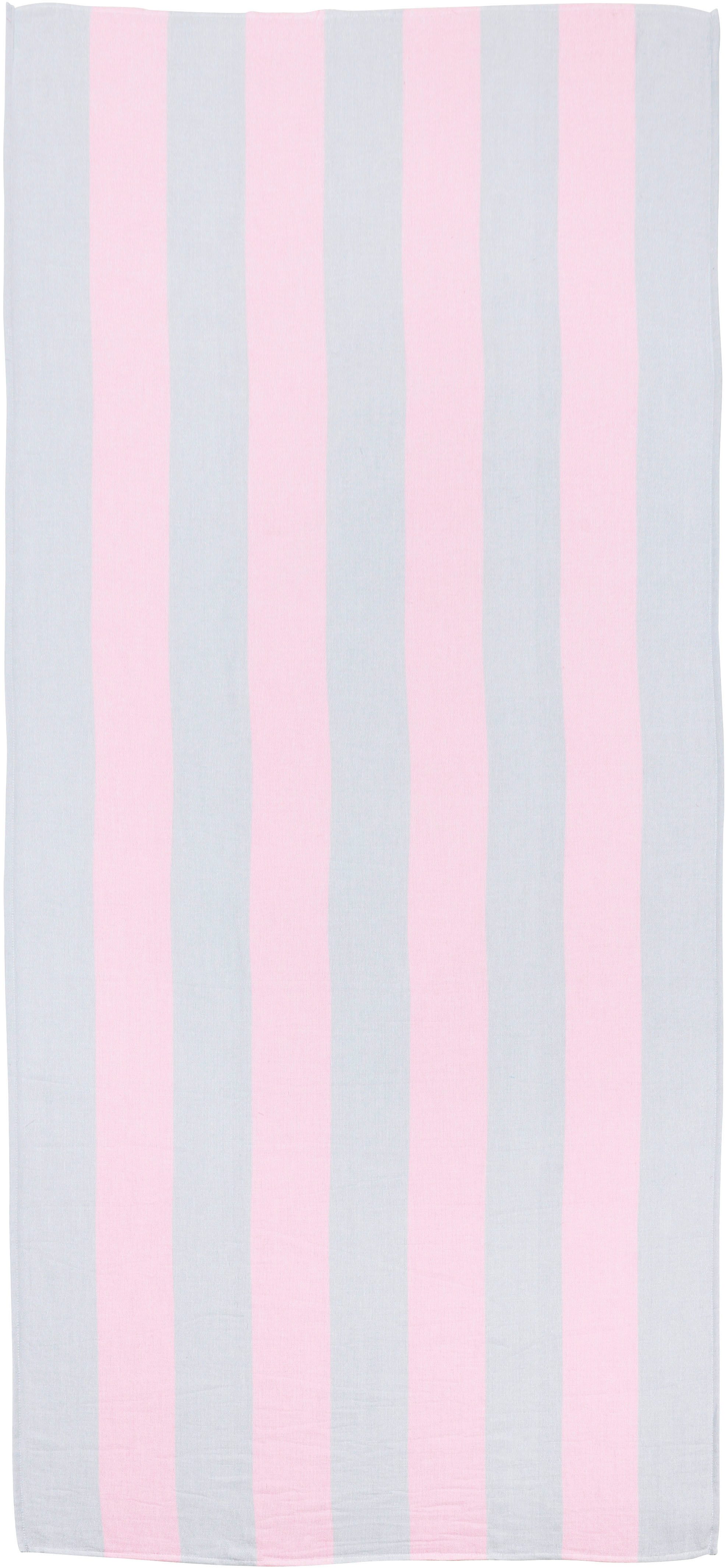 done.® Hamamdoek California Strandhanddoek met opvallende, gekleurde strepen (1 stuk)