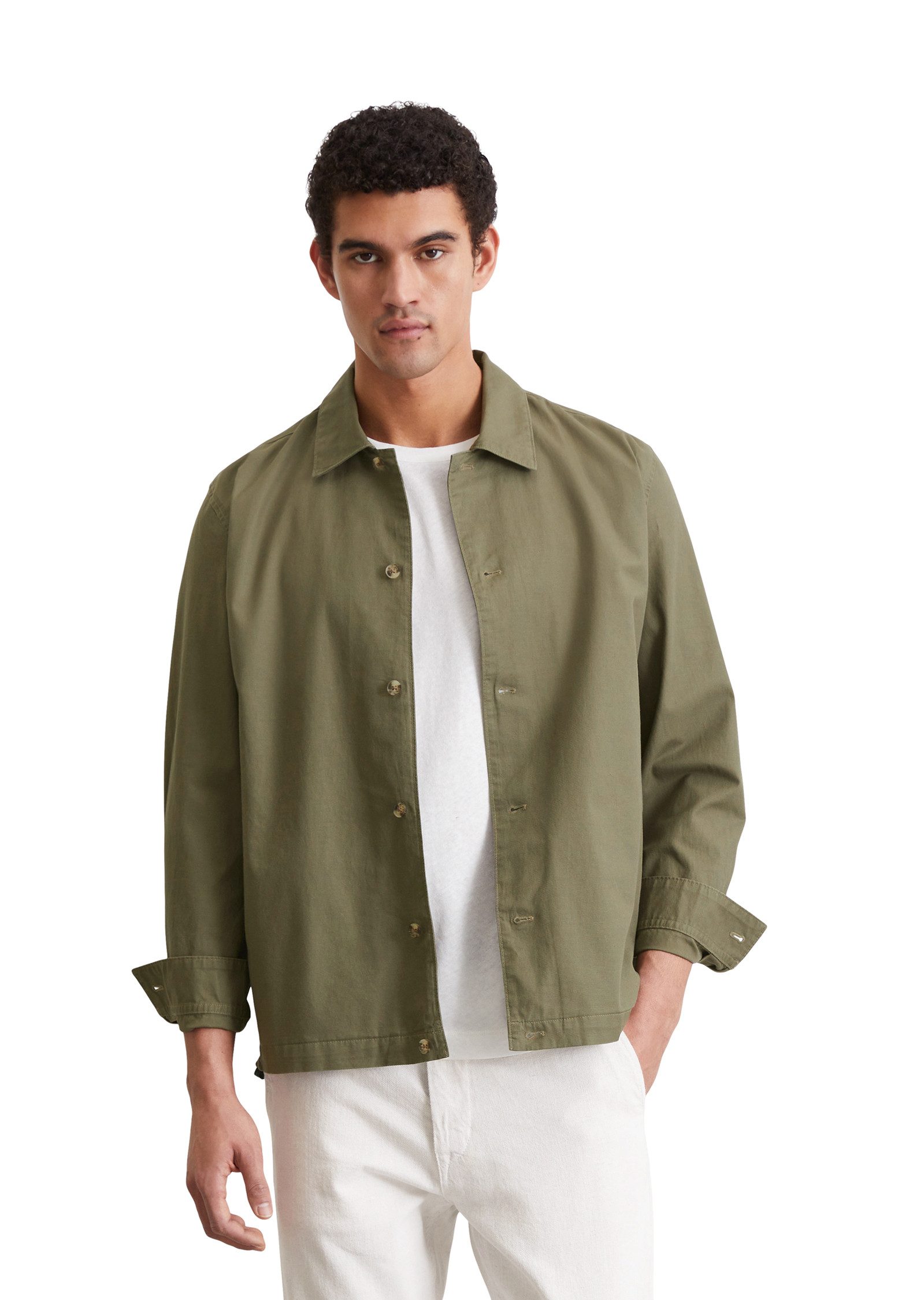 Marc O'Polo Overhemdjasje heren overshirts maat M groen