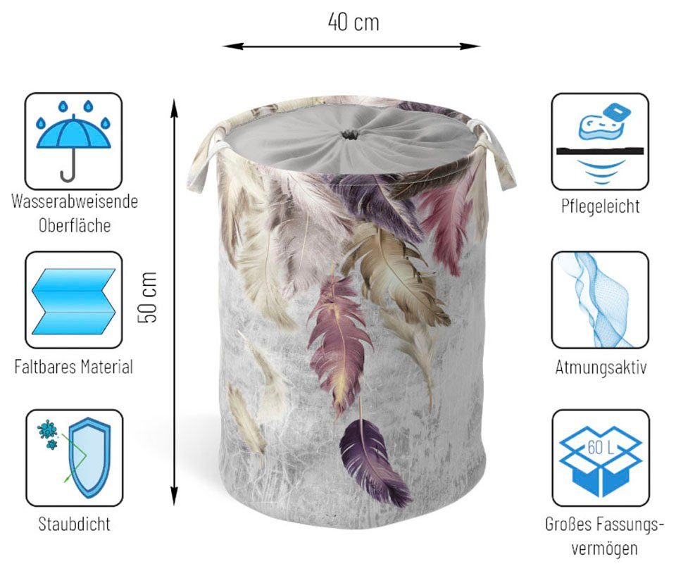 Sanilo Wasmand Veren volle kleuren, fluweelzacht oppervlak, met deksel