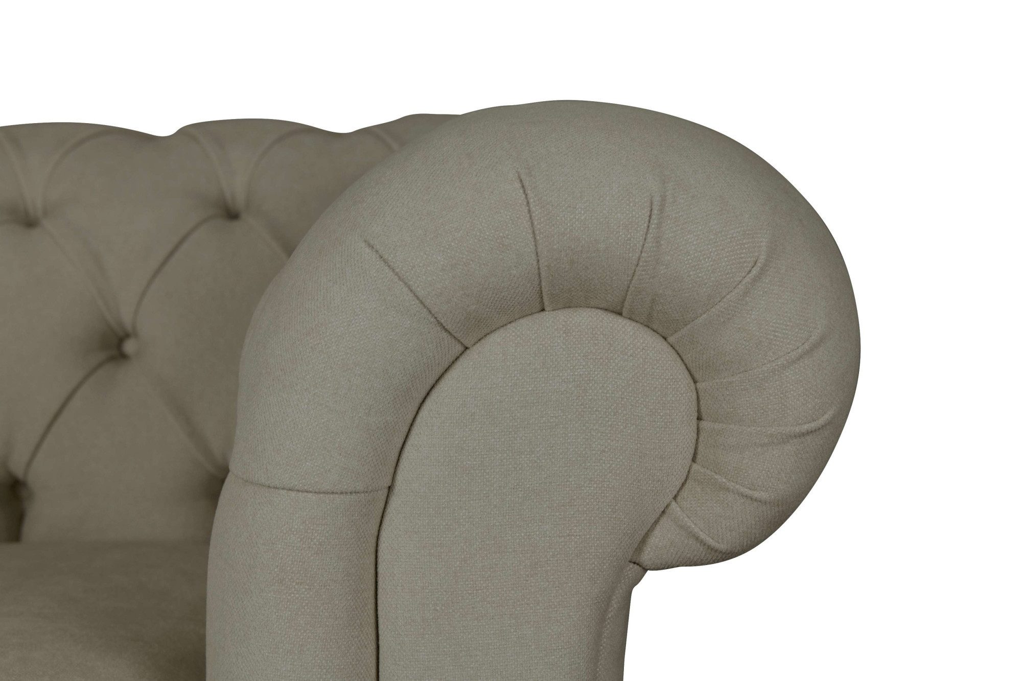 Home affaire 3-zitsbank CHARENTE, optionele slaapbank, Chesterfield-sofa, bedfunctie met edele knoopbevestiging en typische armleuningen, b/d/h 198/89/74 cm