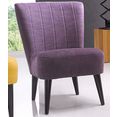atlantic home collection cocktailfauteuil paars