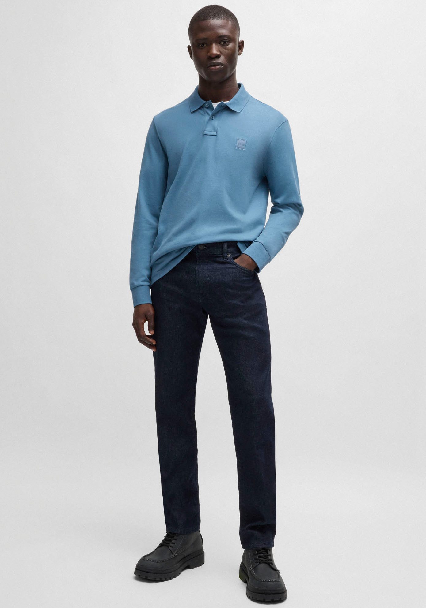 Boss Orange Poloshirt Passerby met boss badge