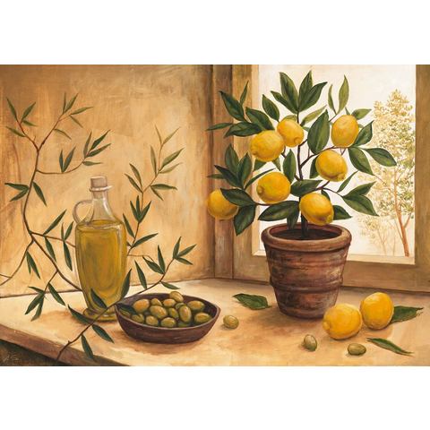 HOME AFFAIRE artprint A. S.: Olive and lime, 99x69 cm