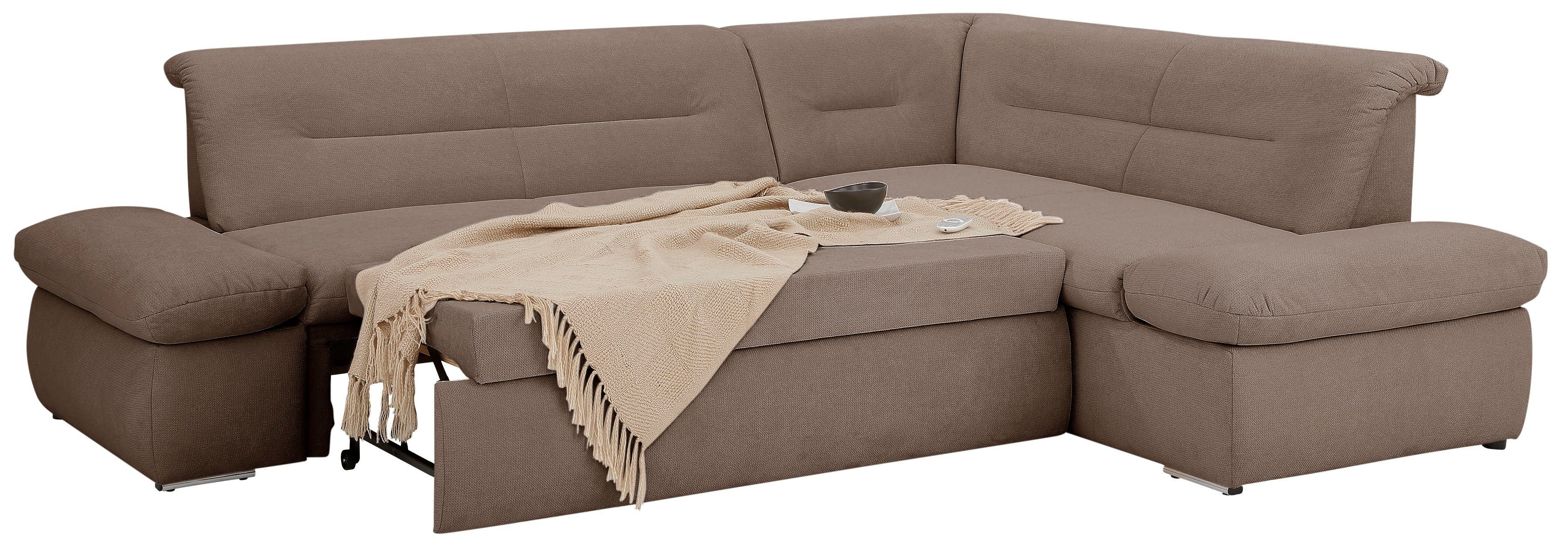INOSIGN Hoekbank Avesa L-vorm Naar keuze met arm- en slaapfunctie, bxdxh: 275x211x80 cm