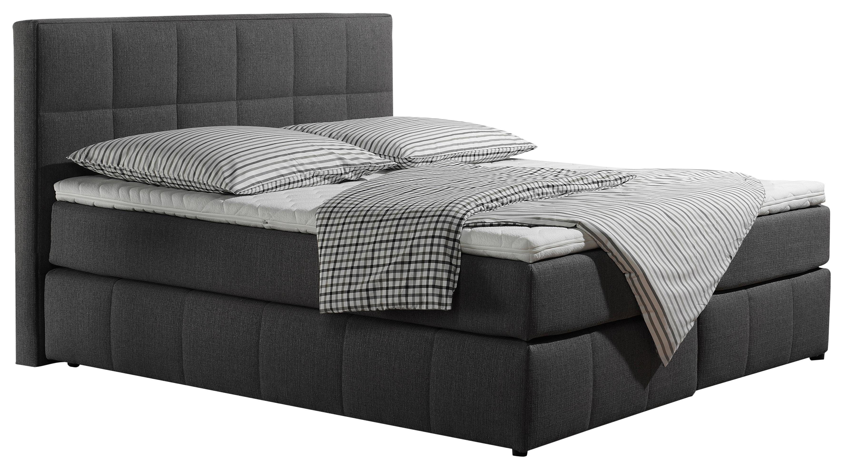 INOSIGN Boxspring Casano met fijne stiksels, in 3 matrassoorten, 2 hardheden en 5 kleuren