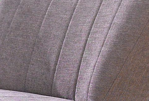 ATLANTIC home collection Cocktailfauteuil JAN met golfvering, massief houten poten