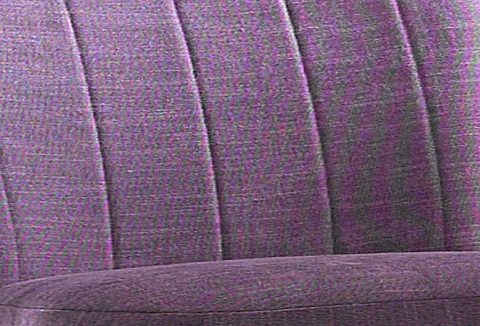 ATLANTIC home collection Cocktailfauteuil JAN met golfvering, massief houten poten