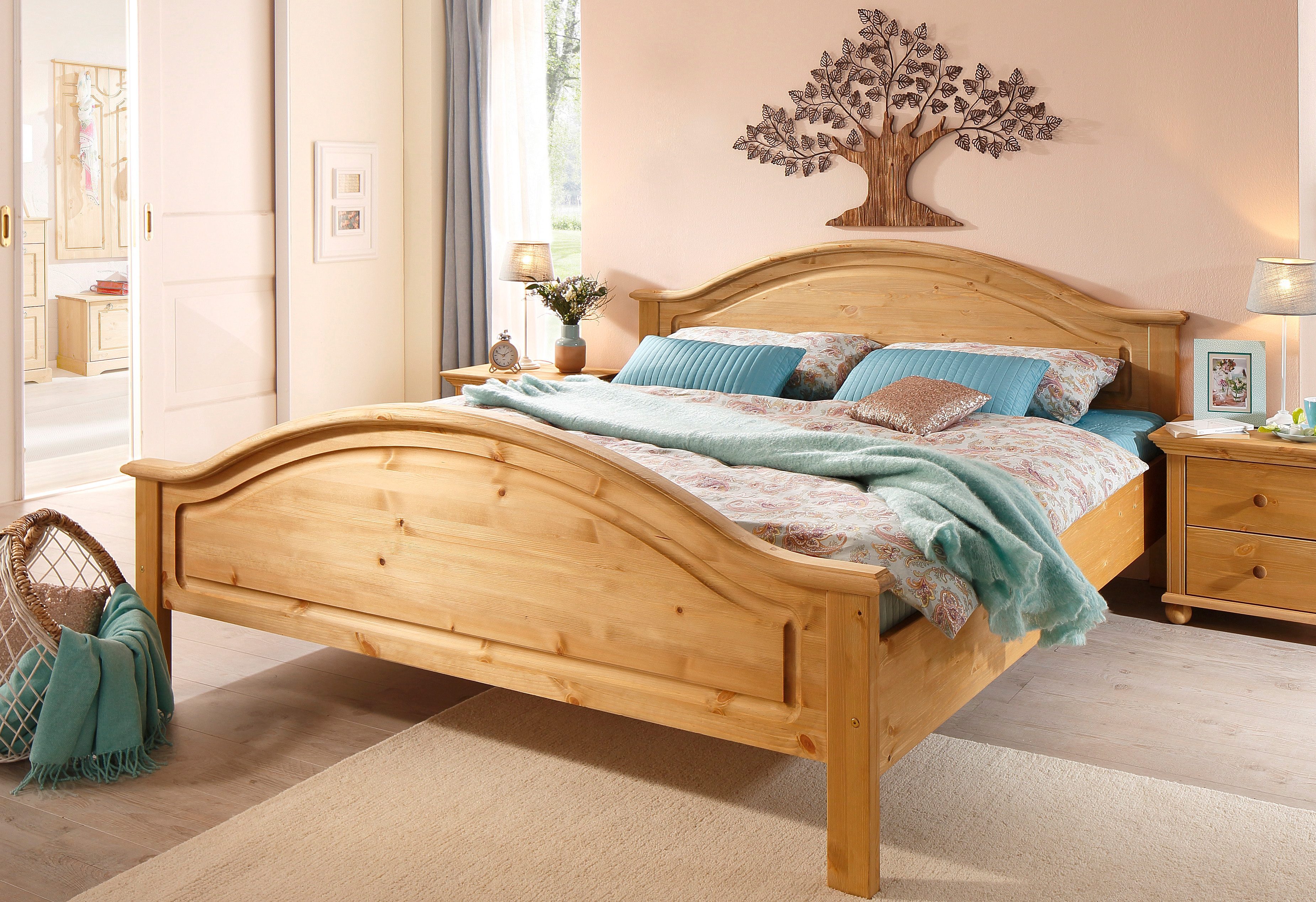 HOFMANN LIVING AND MORE Sierobject voor aan de wand Boom Materiaalmix van metaal en hout