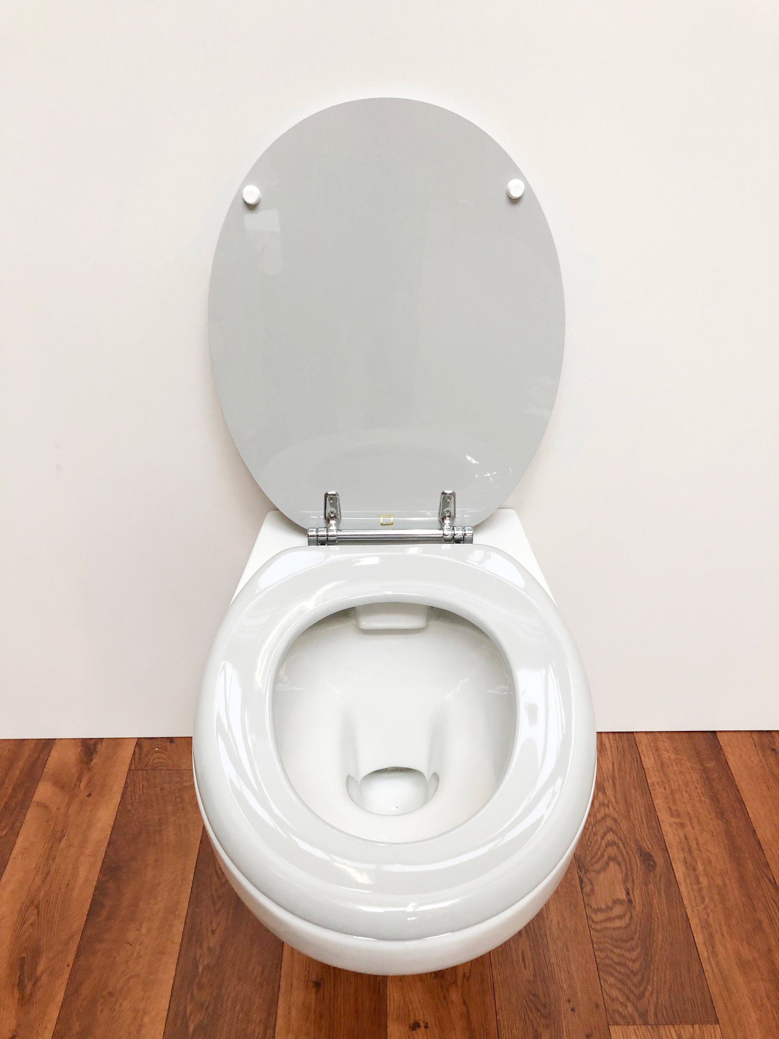 ADOB Toiletzitting Carina manhattan met messing verchroomde scharnieren
