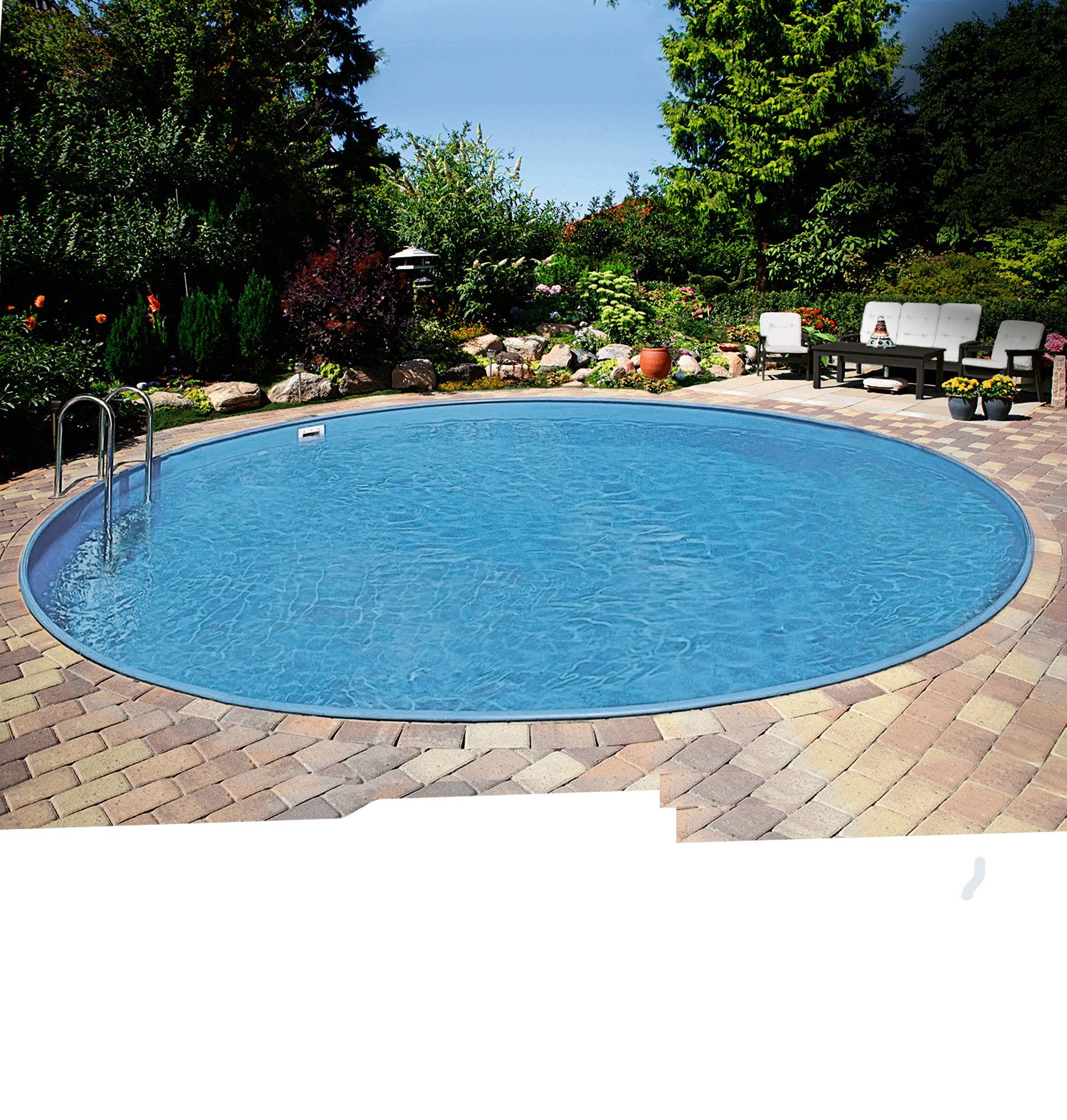 Otto - Clear Pool CLEAR POOL voordeelset: Rond zwembad Premium Ibiza , 6-delig in verschillende afmetingen, met Easy Change-systeem