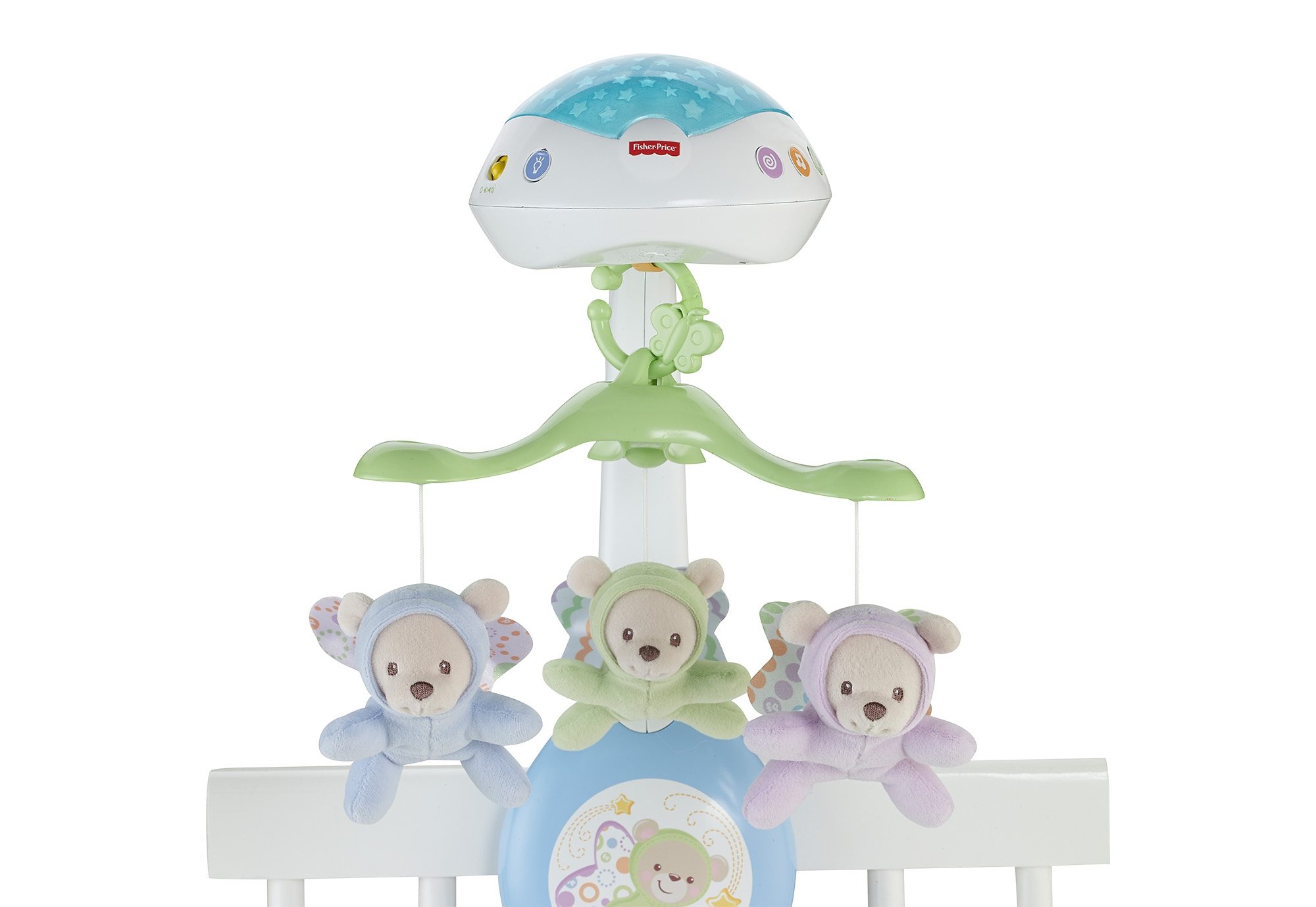 Fisher-Price® Mobiel 3-in-1 Vlinderdromen mobiel met sterretjes-projectie op het kamerplafond